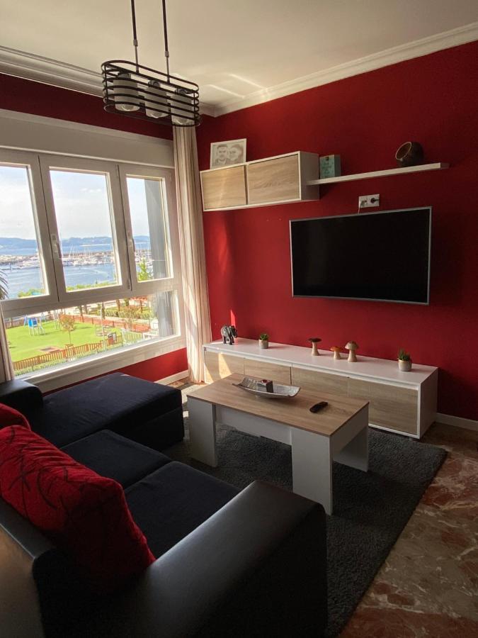 Apto. Sanxenxo-Playa Bagian luar foto
